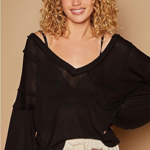 VICI Layer Off Shoulder Sweater - Picture 1 of 2